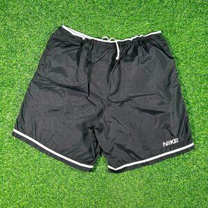 vintage Y2K Nike black and white windbreaker shorts